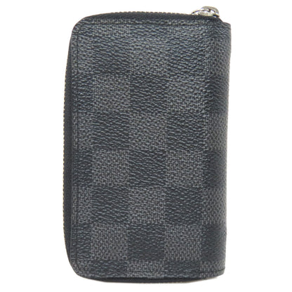 LOUIS VUITTON Coin case N63076 Damier canvas black Zippy coin purse
