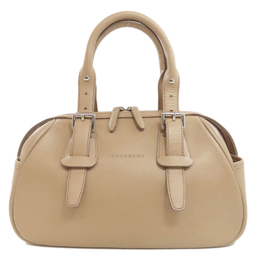 BURBERRY Handbag leather beige logo