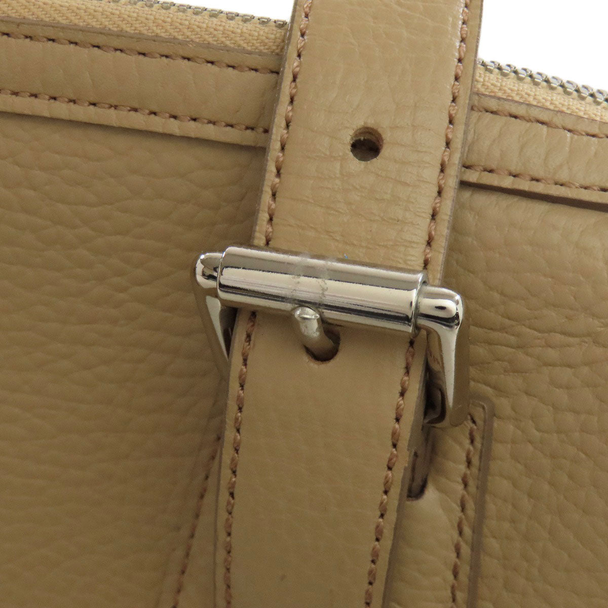 BURBERRY Handbag leather beige logo