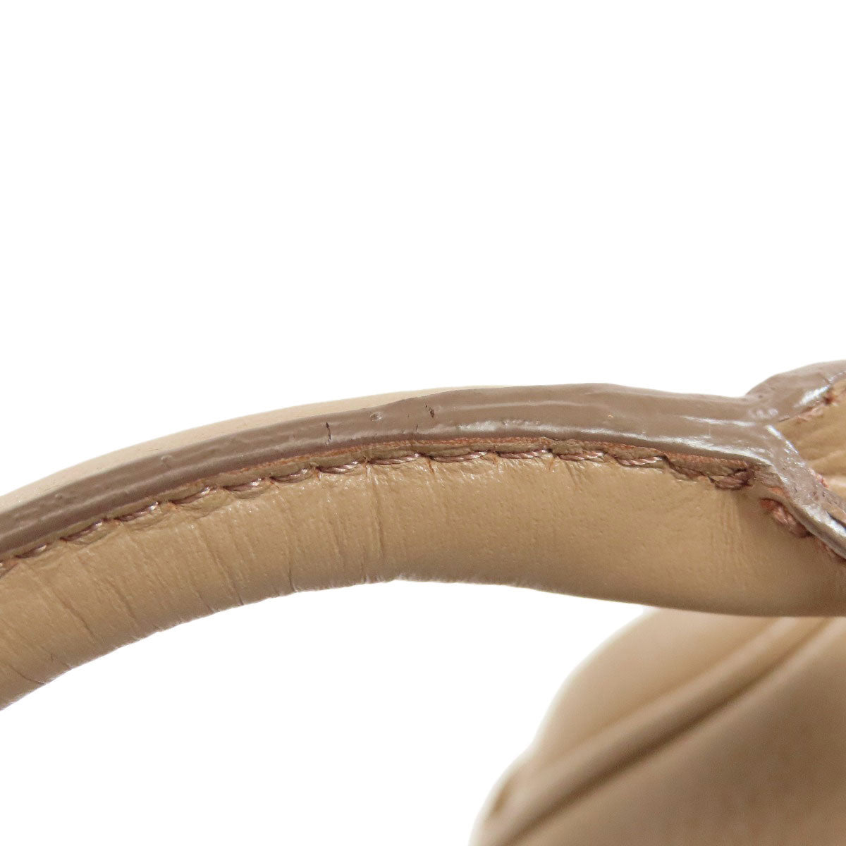 BURBERRY Handbag leather beige logo