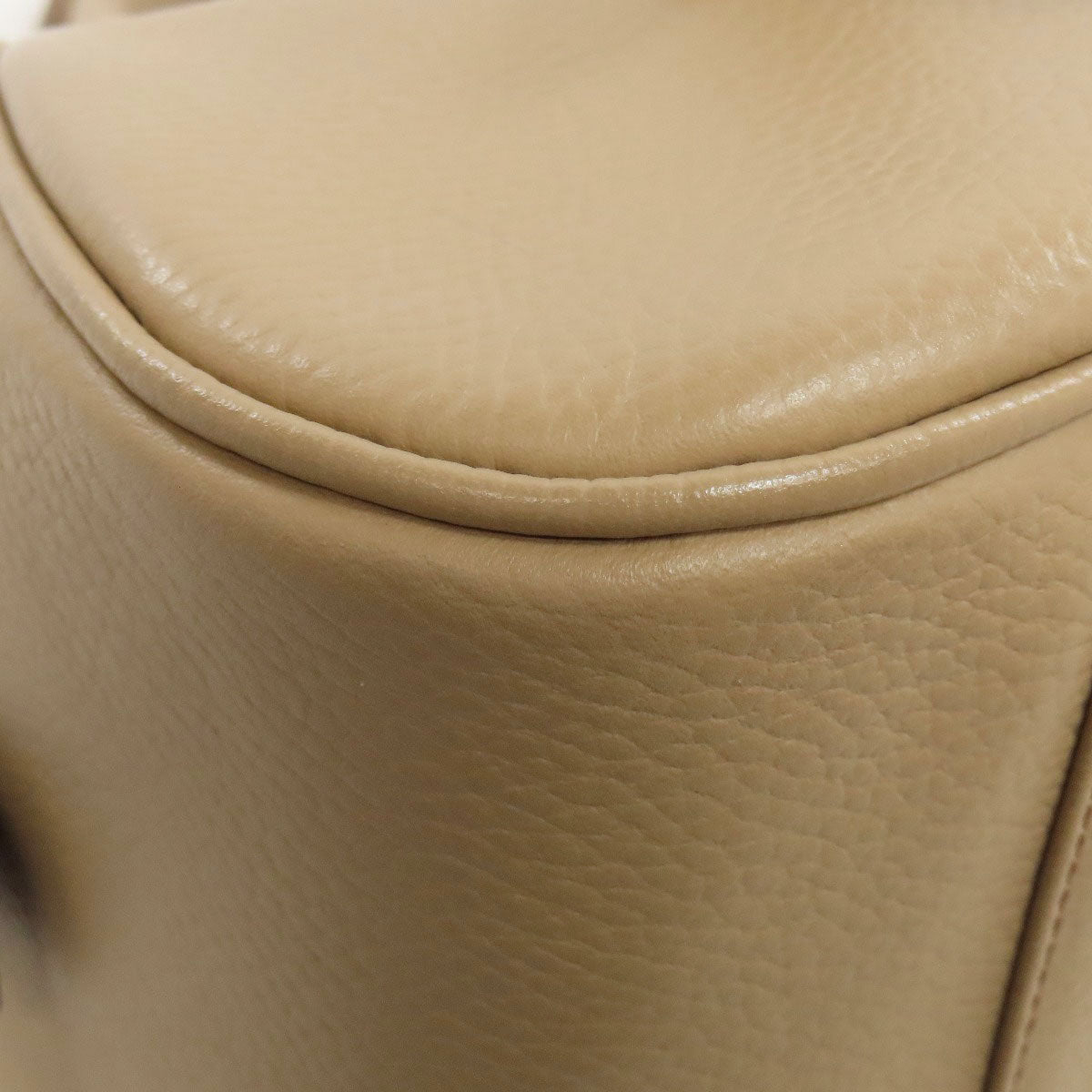 BURBERRY Handbag leather beige logo