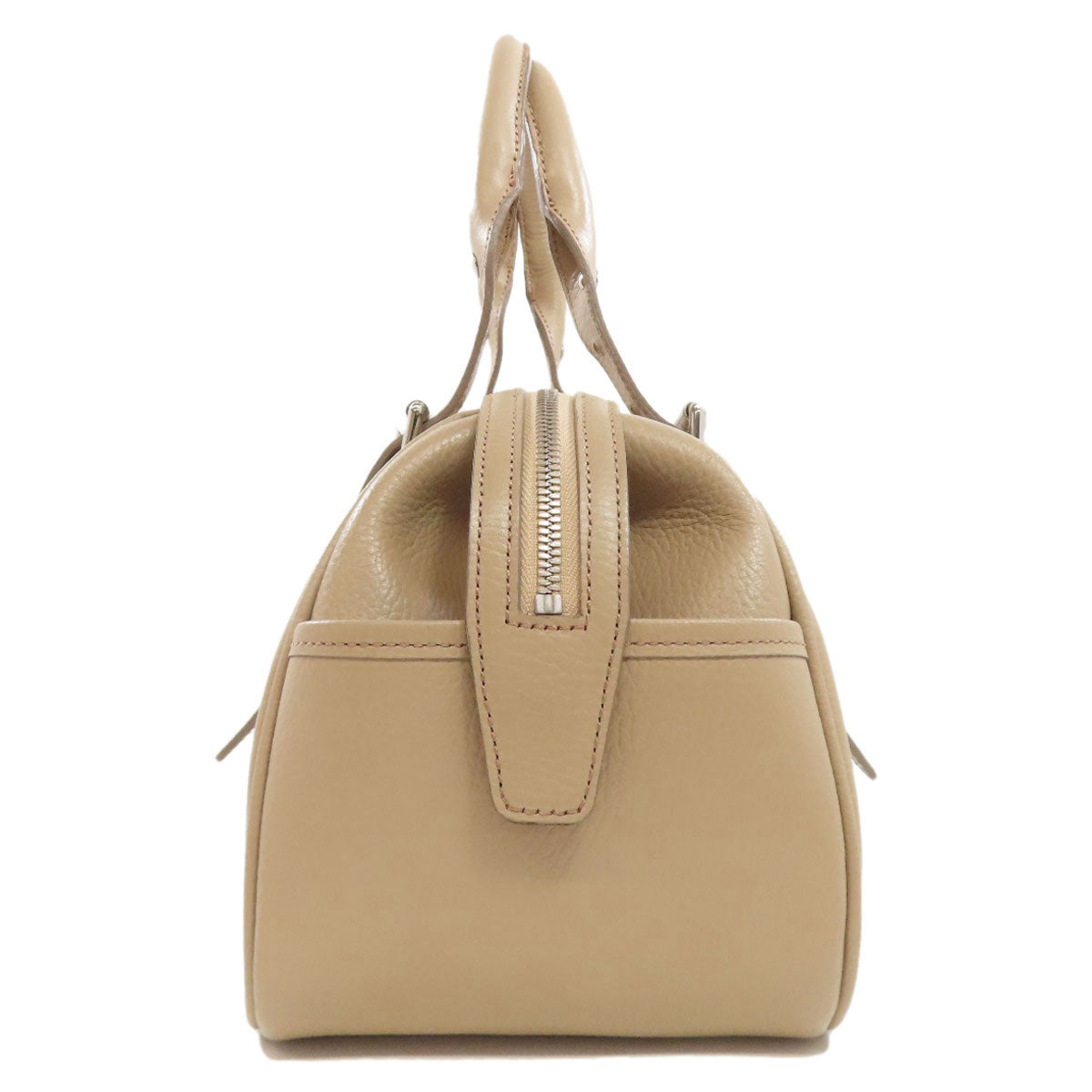 BURBERRY Handbag leather beige logo