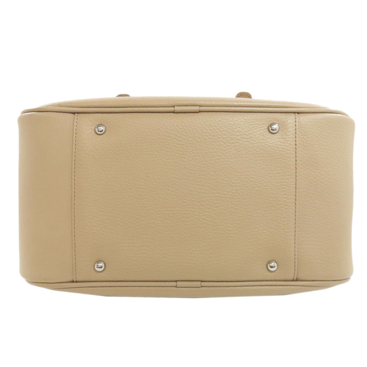 BURBERRY Handbag leather beige logo