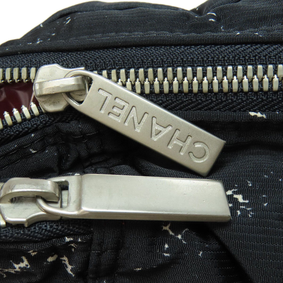 CHANEL Handbag Nylon black Travel line