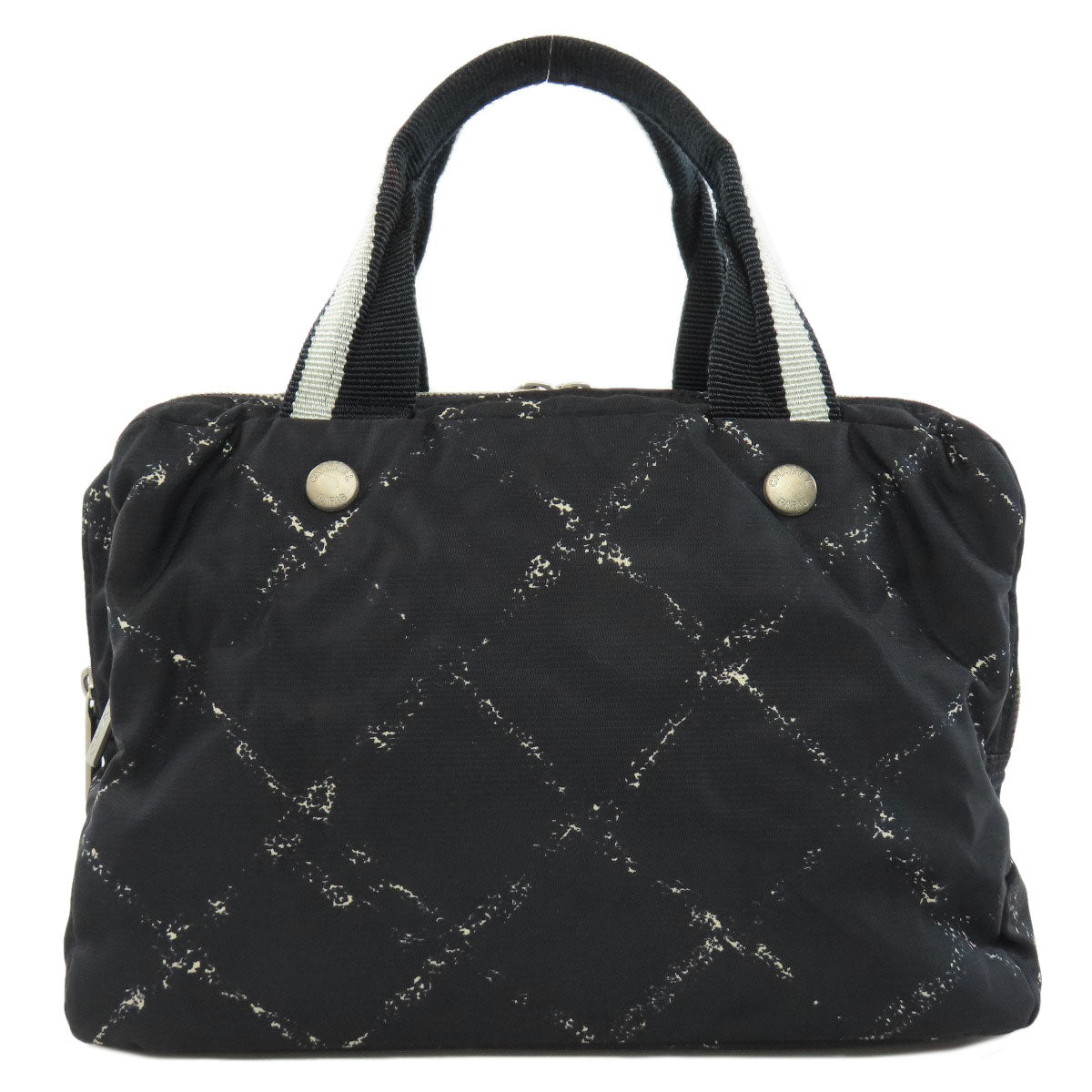 CHANEL Handbag Nylon black Travel line