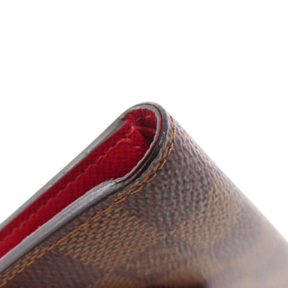 LOUIS VUITTON Bifold Wallet N41659 Damier canvas Brown Portefeuille Victorine