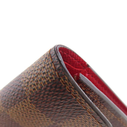LOUIS VUITTON Bifold Wallet N41659 Damier canvas Brown Portefeuille Victorine