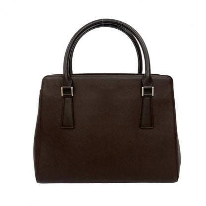 BURBERRY Handbag leather Brown