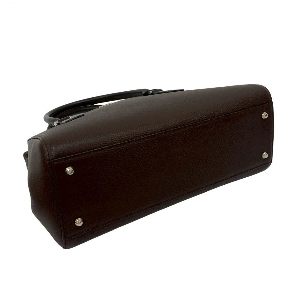 BURBERRY Handbag leather Brown