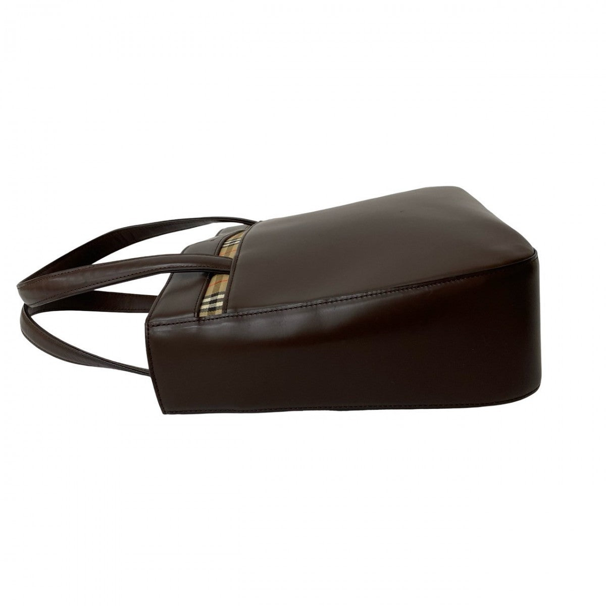 BURBERRY Handbag leather Brown