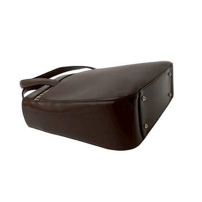 BURBERRY Handbag leather Brown