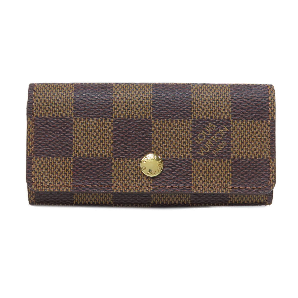 LOUIS VUITTON Key case Key holder  N62631 Damier canvas Brown Multicles4