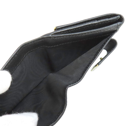 PRADA Bifold Wallet leather black Safiano logo