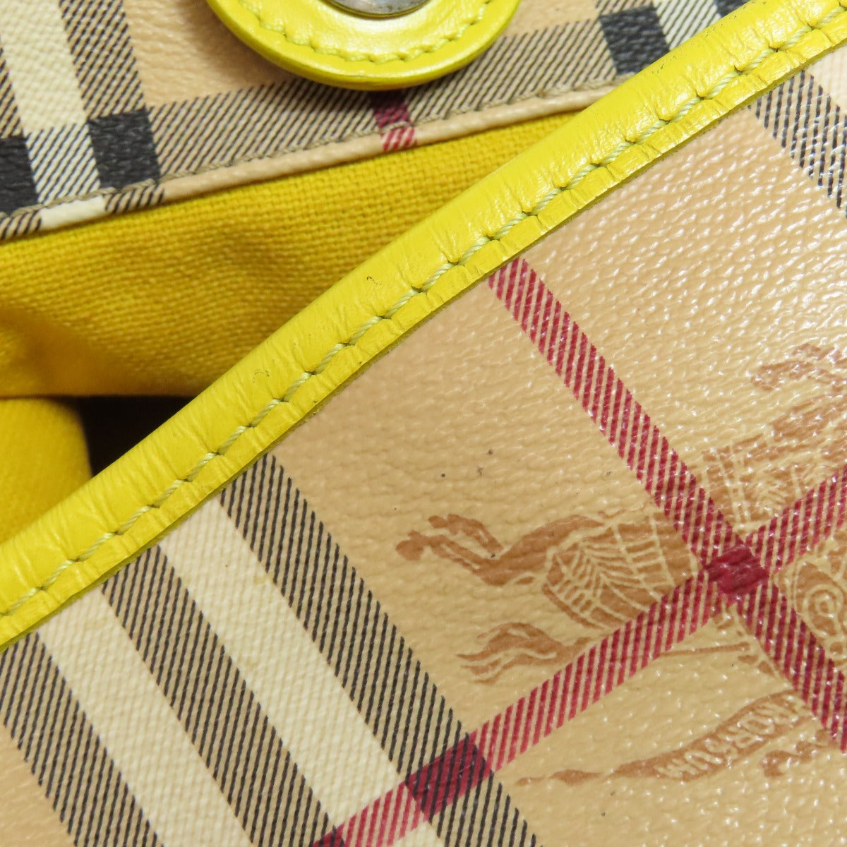 BURBERRY Tote Bag PVC Brown Nova Check