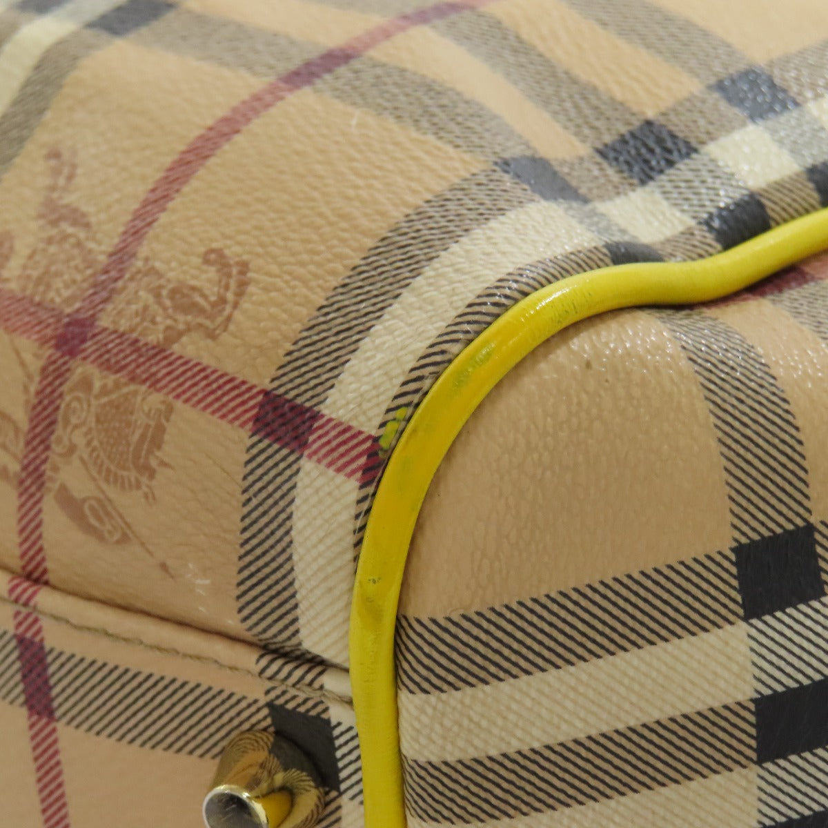 BURBERRY Tote Bag PVC Brown Nova Check