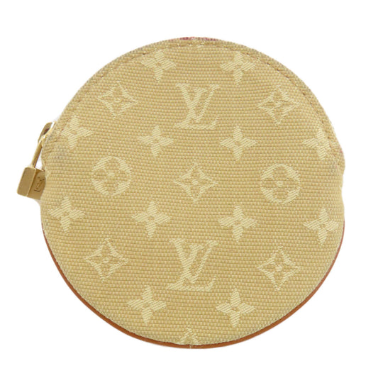 LOUIS VUITTON Coin case M92452 Monogram mini run beige Portonet Ron