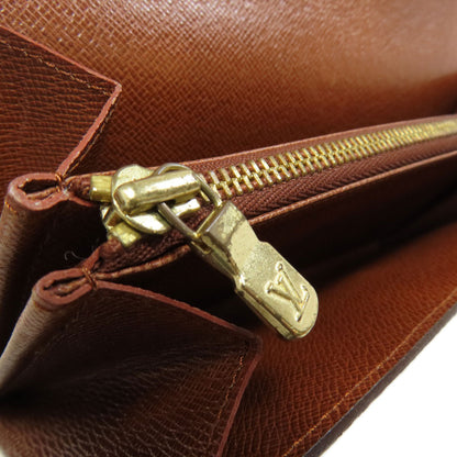 LOUIS VUITTON Long Wallet Purse M61723 Monogram canvas Brown Portefeuille Credit