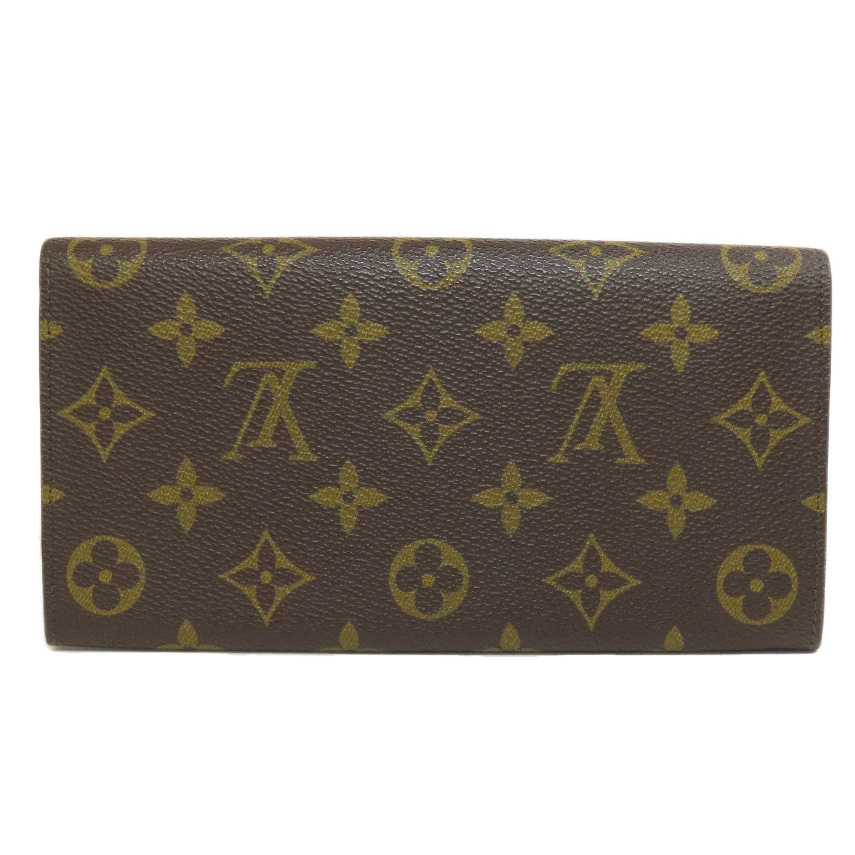 LOUIS VUITTON Long Wallet Purse M61723 Monogram canvas Brown Portefeuille Credit
