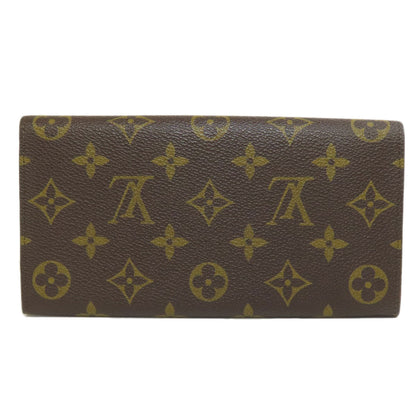 LOUIS VUITTON Long Wallet Purse M61723 Monogram canvas Brown Portefeuille Credit
