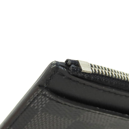 LOUIS VUITTON Coin case N64038 Damier canvas black Coin card holder