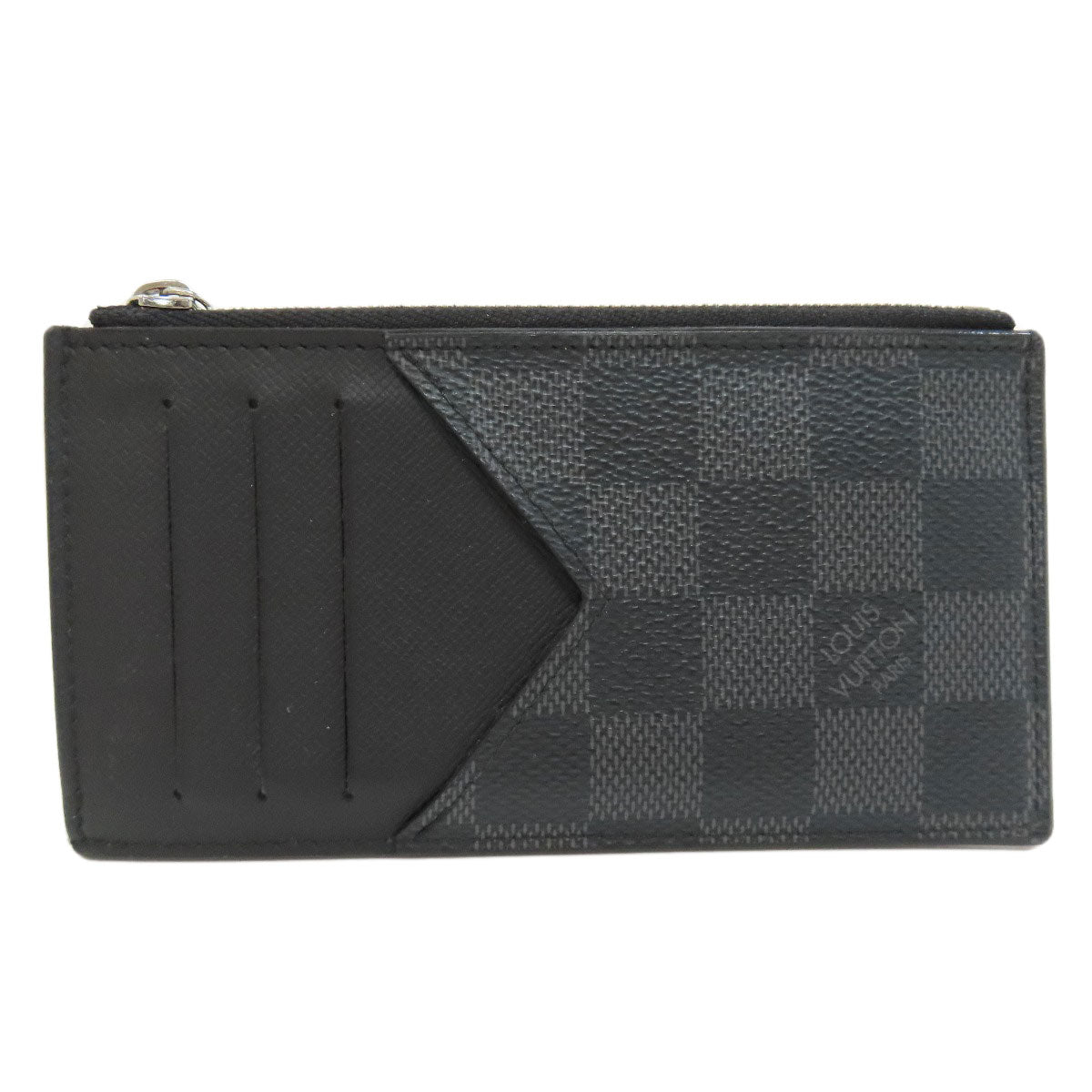LOUIS VUITTON Coin case N64038 Damier canvas black Coin card holder