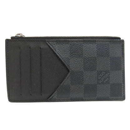 LOUIS VUITTON Coin case N64038 Damier canvas black Coin card holder
