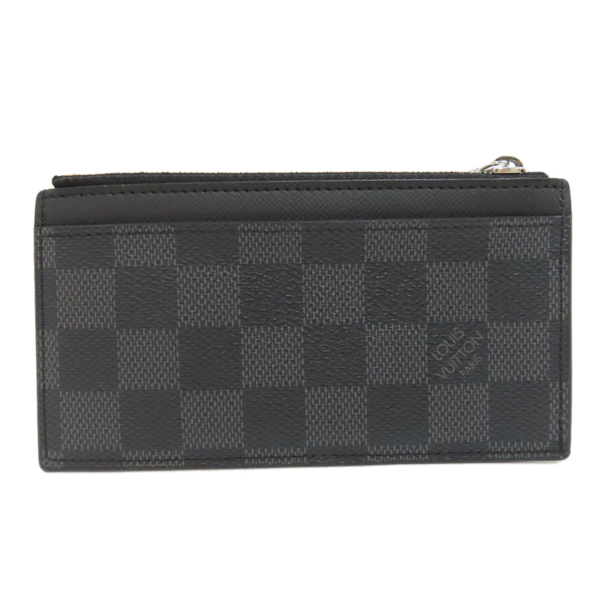 LOUIS VUITTON Coin case N64038 Damier canvas black Coin card holder