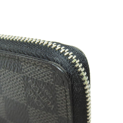 LOUIS VUITTON Coin case N63076 Damier canvas black Zippy coin purse