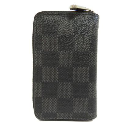 LOUIS VUITTON Coin case N63076 Damier canvas black Zippy coin purse