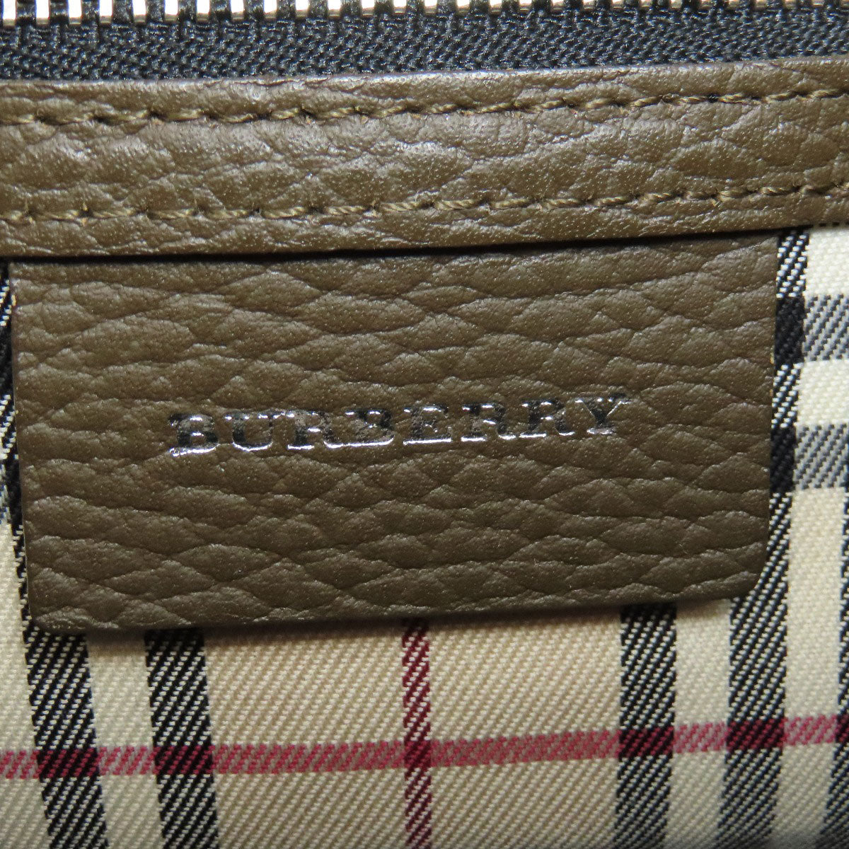 BURBERRY Shoulder Bag leather Brown logo