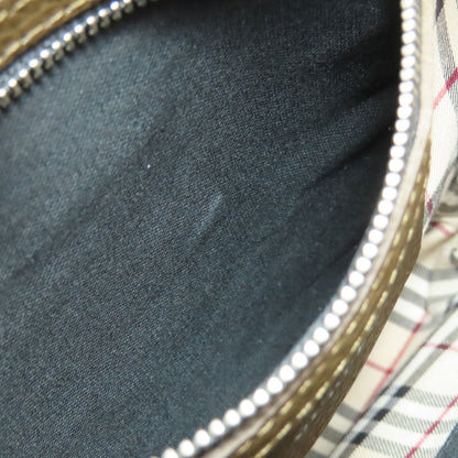 BURBERRY Shoulder Bag leather Brown logo
