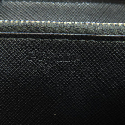PRADA Long Wallet Purse Safiano Red logo