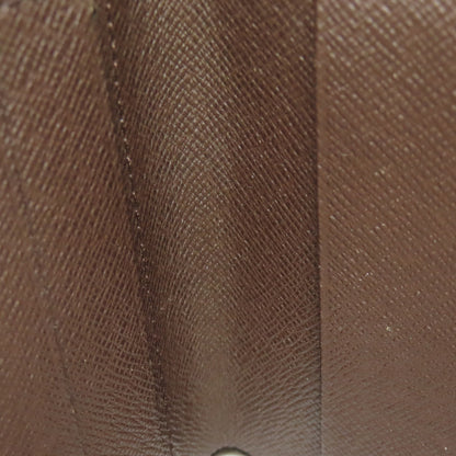 LOUIS VUITTON Bifold Wallet M61668 Damier canvas Brown Compact zip