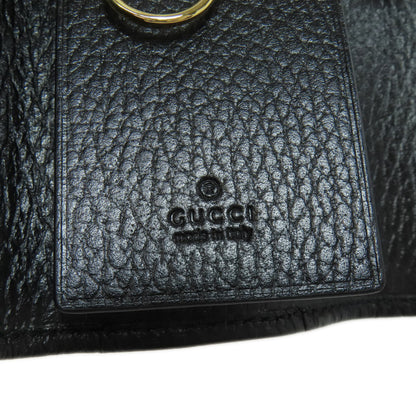 GUCCI Key case Key holder  456118 leather black Double G