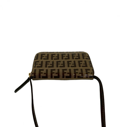 FENDI Coin case PVC Brown