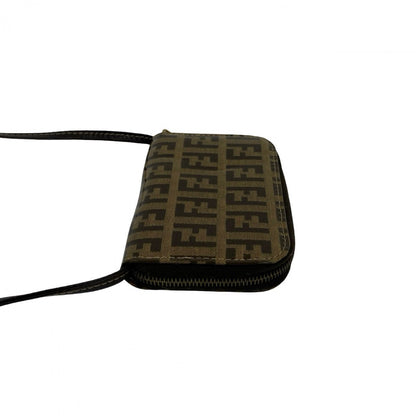 FENDI Coin case PVC Brown