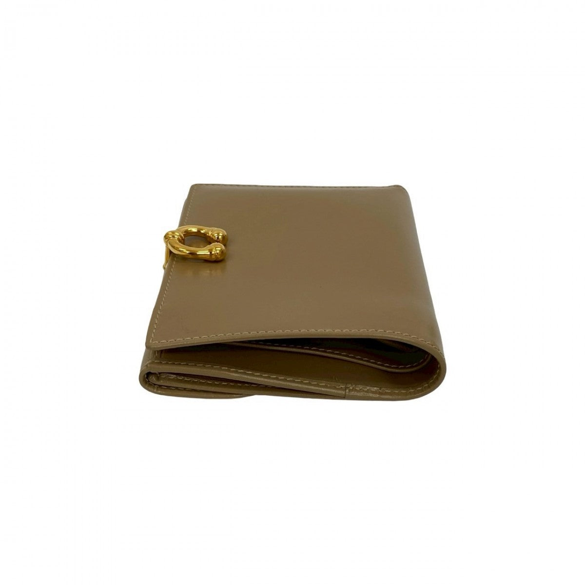 GUCCI Bifold Wallet leather beige