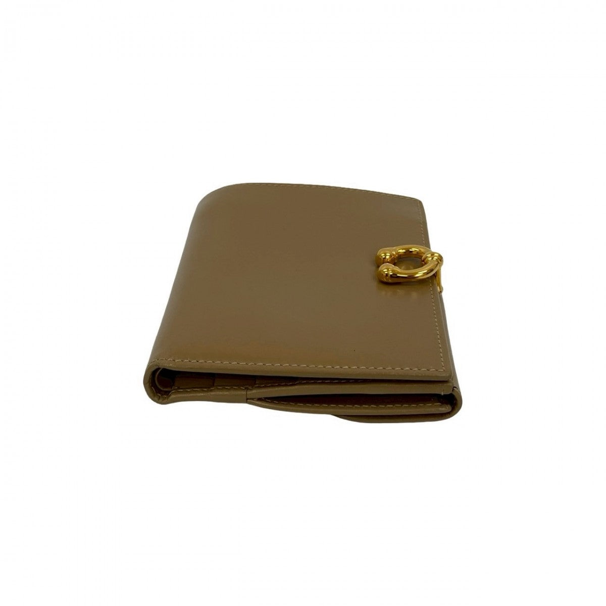 GUCCI Bifold Wallet leather beige