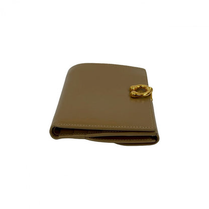 GUCCI Bifold Wallet leather beige