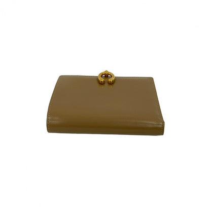 GUCCI Bifold Wallet leather beige