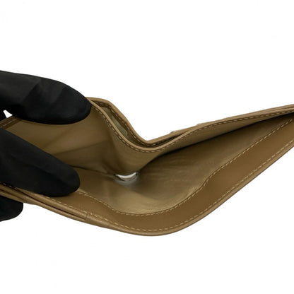 GUCCI Bifold Wallet leather beige