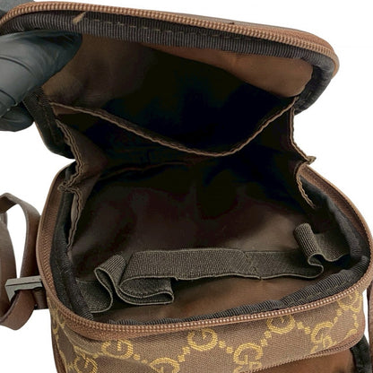 GUCCI Shoulder Bag canvas Brown