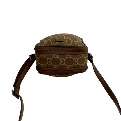 GUCCI Shoulder Bag canvas Brown