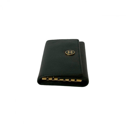 CHANEL Key case Key holder leather black