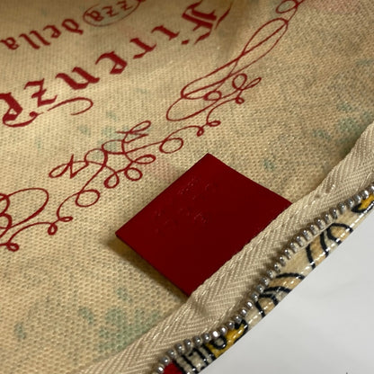 GUCCI Clutch bag Coated canvas Red Garden