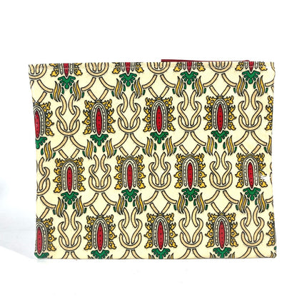 GUCCI Clutch bag Coated canvas Red Garden