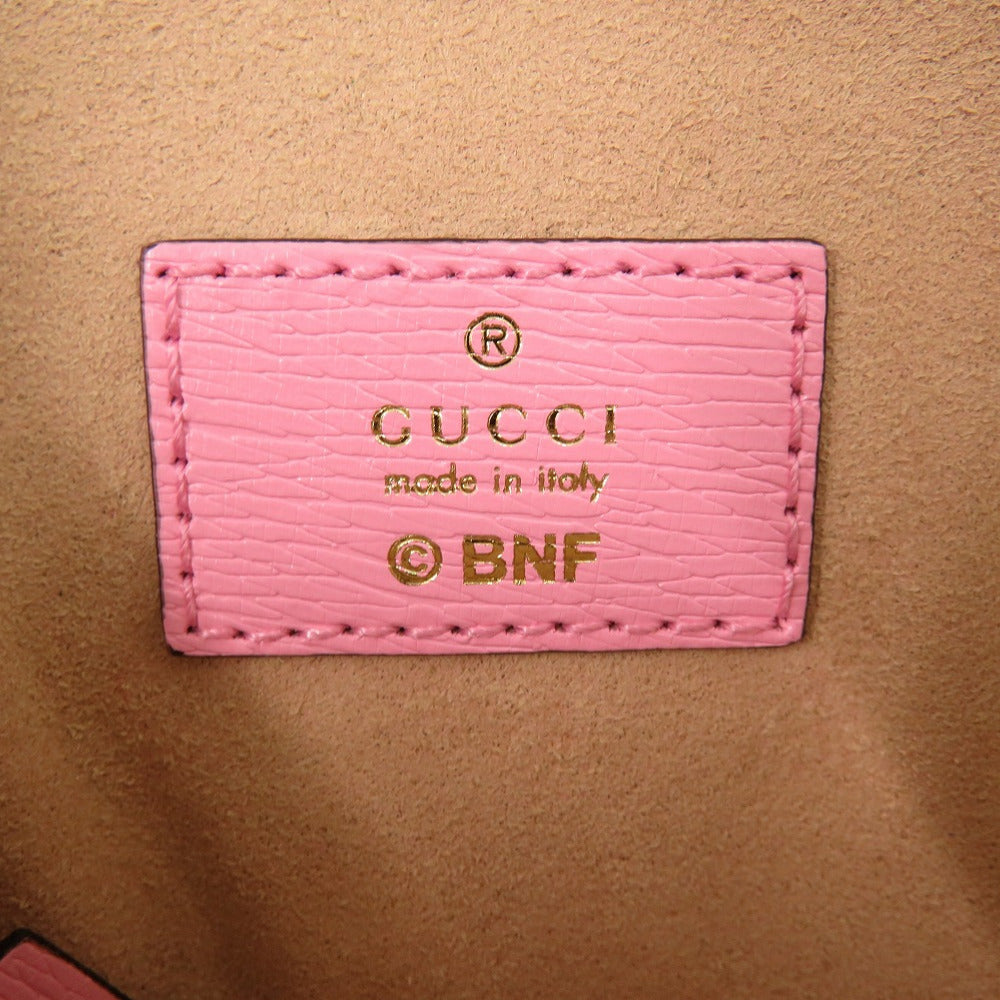 GUCCI Coin case 701062 leather pink x Banana
