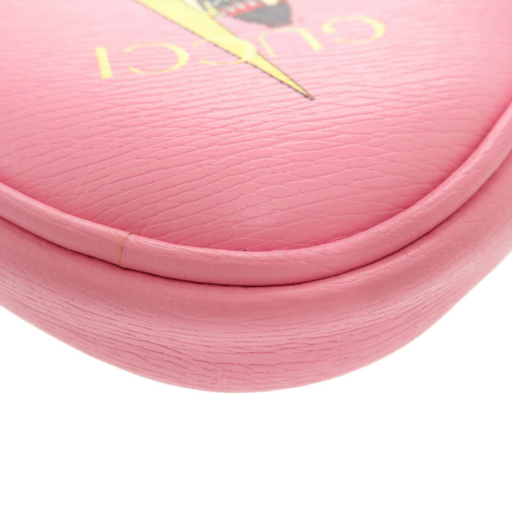 GUCCI Coin case 701062 leather pink x Banana