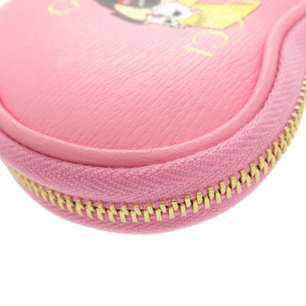 GUCCI Coin case 701062 leather pink x Banana