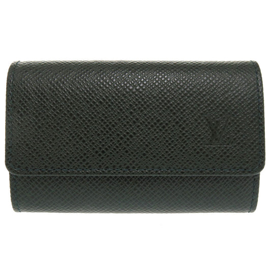 LOUIS VUITTON Key case Key holder  M30534 Taiga Leather Deep green Taiga Multicles6